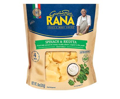 Giovanni Rana Rana Pasta Recipes, Rana Ravioli, Rana Pasta, Spinach Ricotta Ravioli, Spinach And Cheese Ravioli, Spinach And Ricotta Ravioli, Italian Pasta Sauce, Spinach Ravioli, Ricotta Ravioli