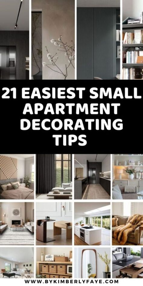 Easiest Small Apartment Decorating Tips That Will Elevate Your Space Small House Simple Decor, Wall Decor For Small Apartment, Decorating Tiny Apartment, Beautiful Small Apartments, Apartment Decorating Tips, Ikea Apartment Ideas Small Spaces, Decorating Ideas For Small Apartments, Small Apartment Space-saving Ideas, Small Apartment Decorating Modern