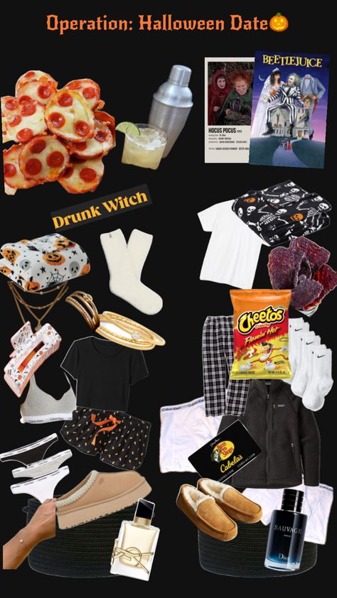 Baskets and movie night Movie Night Snacks Ideas, Twitches Movie, Halloween Date Night, Halloween Movie Night Party, Halloween Things To Do, Fall Movies, Movie Date Outfits, Halloween Date, Halloween Movie Night