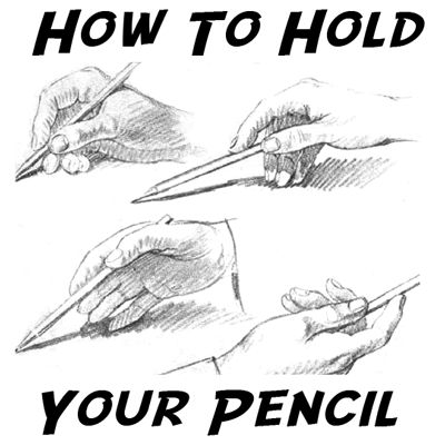 Learn the correct positions for holding pencils while drawing. If you are holding the pencil correctly, your picture will look much better. Pencil Drawings For Beginners, Sketching Tips, Drawing Pictures, Pencil Drawing Tutorials, Drawing Hands, How To Draw Steps, Drawing Hair, Shading Techniques, Cool Pencil Drawings