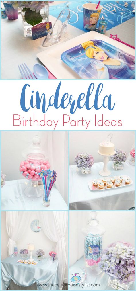 Cinderella Birthday Party Ideas for Decorations Baby Girl Birthday Party Ideas, Birthday Party Ideas Decoration, Cinderella Birthday Party Ideas, Party Ideas Decoration, Girl Birthday Party Ideas, Baby Girl Birthday Party, Cake Printable, Princess Ideas, Cinderella Birthday Party