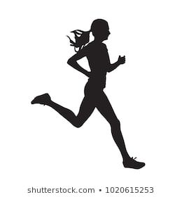 Running Clipart, Running Drawing, Running Woman, Running Art, Running Silhouette, Cross Country Running, Silhouette Images, Vintage Tractors, Hand Sketch