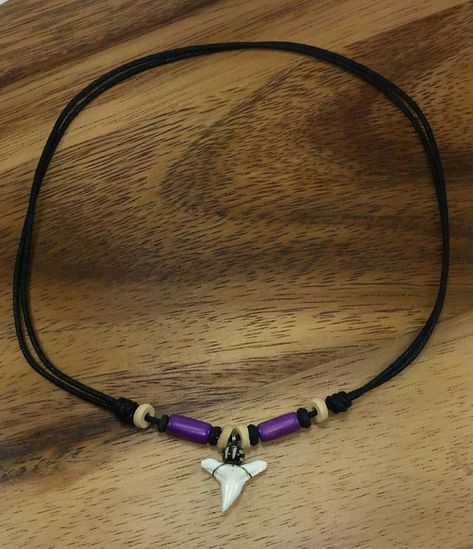 Purple Shark Tooth Necklace Black Cord Purple Wood- Shark teeth necklace-Real Shark tooth pendant - Shark teeth pendant - Surfer Necklace Shark Teeth Necklace, Wood Shark, Teeth Necklace, Shark Teeth Jewelry, Tooth Jewelry, Shark Tooth Pendant, Tooth Pendant, Shark Tooth Necklace, Surfer Necklace