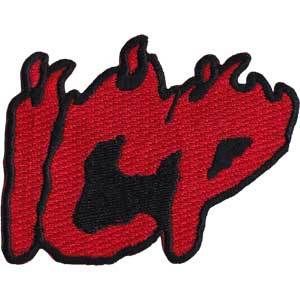 Insane Clown Posse Iron-On Patch Red ICP Letters Logo Letters Logo, Clown Posse, Insane Clown Posse, Insane Clown, Letter Logo, Iron On Patches, Winter Glove, Carnival, Concert