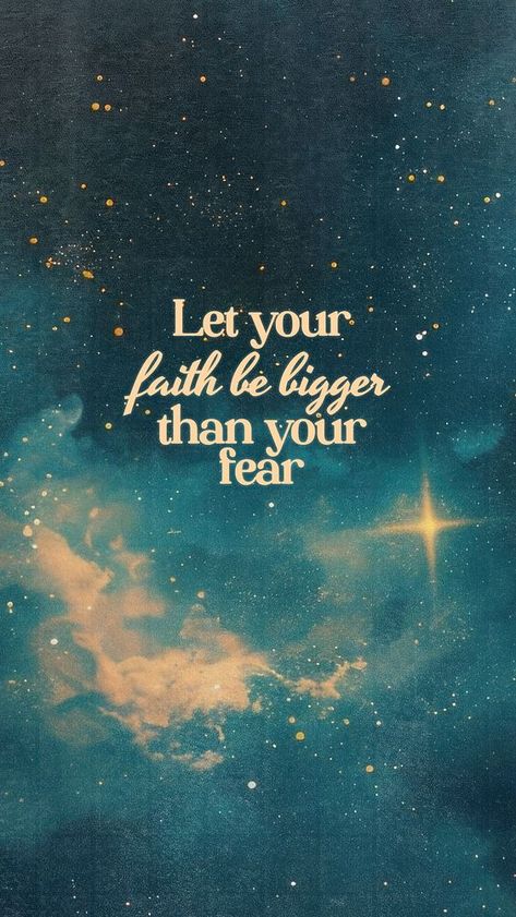 Faith over fear quote   mobile wallpaper template | premium image by rawpixel.com / Fluke Let Your Faith Be Bigger Than Your Fear, Faith Over Fear Wallpaper, Iphone Wallpaper Galaxy, Christian Lockscreen, Quote Iphone Wallpaper, Phone Wallpaper Template, Bible Quotes Background, Wallpaper Template, Wallpaper Quote