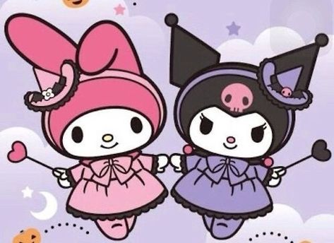 Kuromi And My Melody, My Melody And Kuromi, Melody And Kuromi, My Melody, Halloween Costumes, For Free, Halloween