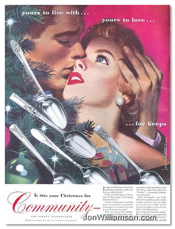 The wife looks neither happy nor alive. 9 Disturbing Christmas Ads You Won't Believe Are Real | Cracked.com Vintage Christmas Ads, Christmas Ads, Christmas Adverts, Christmas Advertising, Love Spoons, Nostalgic Christmas, Christmas Romance, Oneida Community, Commercial Ads