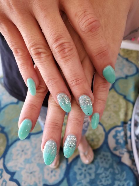 Sns powder dip nails Sns Dipping Powder Nails Almond Shape, Sns Dip Nails Designs, Elegant Dip Nail Designs, Almond Nails Designs Dip Powder, Sns Nails Spring 2023, Turquoise Dip Nail Designs, Birthday Dip Powder Nails, Sns Dipping Powder Nails Spring 2023, Teal Sns Nails