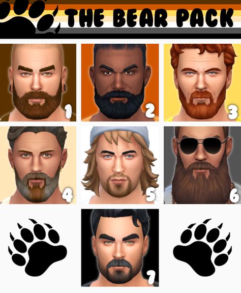 Sims 4 Hair Male, Sims 4 Decades Challenge, Fantasy Play, Bear Pride, Sims 4 Cc Makeup, Sims 4 Body Mods, Sims 4 Cc Folder, Sims 4 House Design, Sims4 Clothes