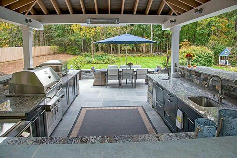 Nice kitchen Covered Outdoor Kitchens, Outdoor Kitchen Design Ideas, Outdoor Cooking Area, Outdoor Kitchen Ideas, Backyard Designs, Backyard Kitchen, Patio Kitchen, Outdoor Kitchen Patio, Bbq Area