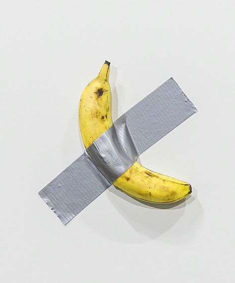 The Duct-Taped Bananas That The Internet Can’t Get Enough Of Are Selling For $120,000 Each #refinery29 Maurizio Cattelan, Desen Realist, Reference Photos For Artists, Prismacolor Art, Art Assignments, Banana Art, Art Basel Miami, Popular Art, Performance Artist