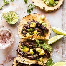 Asada Mushroom Tacos with Lime Smashed Avocado. Pizza Side Dishes, Cream Of Mushroom Chicken, Portobello Mushroom Recipes, Half Baked Harvest Recipes, Mushroom Tacos, Lime Crema, Mushroom Dish, Smashed Avocado, Harvest Recipes