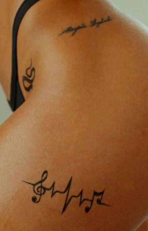 Sagittarius Tattoo, Music Tattoo, Cursive Fonts, Tattoos