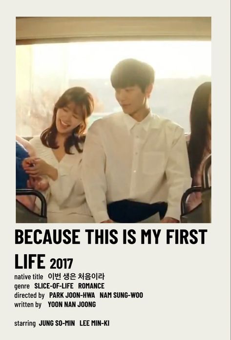 Slice Of Life Kdrama, Korean Movies, Jung So Min, One Life, Slice Of Life, Lee Min, Minimalist Poster, Korean Drama, Kdrama