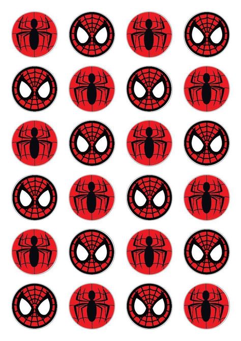 http://www.ebay.ie/itm/24-Spider-man-Cupcake-Fairy-Cake-Topper-Edible-Paper-cake-decoration-toppers-/222162762672?hash=item33b9eebbb0:g:XbwAAOSwkZhWS20L Spiderman Printables, Spiderman Cupcake Toppers, Edible Paper Cake, Spiderman Topper, Spiderman Theme Party, Spiderman Birthday Party Decorations, Spiderman Cupcakes, Birthday Men, Image Spiderman