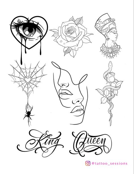 Tattoo flash sheet cool art design Tattoo Flash For Woman, Cool Tattoo Flash Sheet, Baddie Tattoo Flash Sheet, Small Flash Art Tattoos, Hood Flash Tattoo, Tattoo Stencils Flash Sheet, Tattoo Flash For Beginners, Flat Sheet Tattoos, 2023 Flash Tattoo