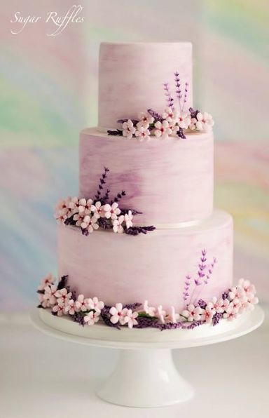 Super Torte, Vintage Pasta, Watercolor Wedding Cake, Fondant Wedding Cakes, Pink Wedding Cake, Chocolate Wedding Cake, Tiered Cake, Cake Lace, Modern Wedding Cake