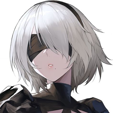 Fate Manga Icons, Yorha 2b Icon, 2b Pfp, 2b Fanart, 2b Yorha, Yorha 2b, Punishing Gray Raven, 2b Nier Autómata, Nier Automata