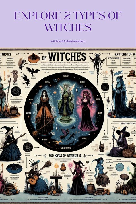 Ever wondered what kinds of witches exist in the mystical world? This insightful guide breaks down 2 unique types of witches, their special traits, and the roles they play in witchcraft. Discover seers who mesmerize with their visions and practitioners who weave nature's power. You'll learn how each witch contributes to their communities while following their own paths. Understanding these different types sparks curiosity in your own magic journey. Ready to transform your perception? Let your spiritual adventure begin, and remember, there's beauty in everyone’s unique practice. Kinds Of Witches, Types Of Witches, Daily Astrology, Hedge Witch, Witchcraft For Beginners, Daily Tarot, Witch Magic, Mystical World, Modern Witch