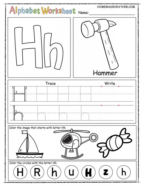 H Letter Worksheet, Letter Hh Worksheets For Preschool, Letter H Printables Free, Letter H Worksheets Kindergarten, Letter H Crafts For Preschoolers Free Printable, Letter H Free Printable, Letter H Worksheets Preschool, Letter H Worksheet, Letter H Activities For Preschool