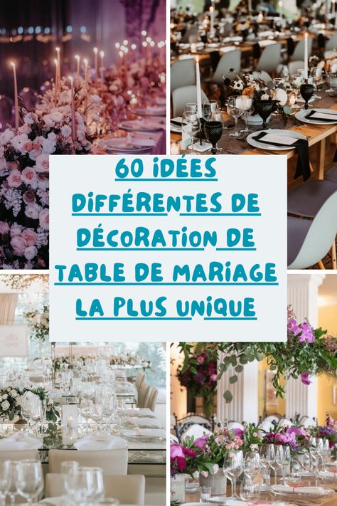 La décoration de la salle de réception de mariage est l’une des choses qui préoccupent le plus toute mariée. C’est pourquoi nous partageons aujourd’hui plus de 60 idées pour décorer vos tables de mariage ! Organiser un mariage est une tâche complexe qui nécessite de prendre de nombreuses décisions importantes. Wedding Day, Organisation