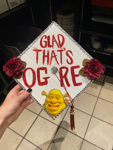 Shrek Graduation Cap, Avatar Last Airbender, Bo Burnham, Grad Cap, Senior Pics, Graduation Cap, Shrek, Senior Pictures, Avatar