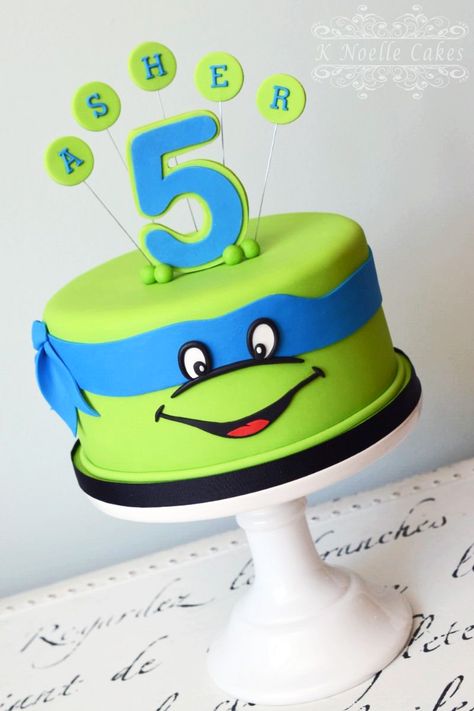 TMNT cake by K Noelle Cakes Tmnt Birthday Cakes, Ninja Turtles Cakes, Ninja Turtles Birthday Cake Ideas, Tmnt Cake Ideas, Ninja Turtles Cake Ideas, Ninja Turtles Birthday Party Ideas Cake, Tmnt Birthday Cake, Tmnt Cake Birthdays, Ninja Turtle Cake Ideas