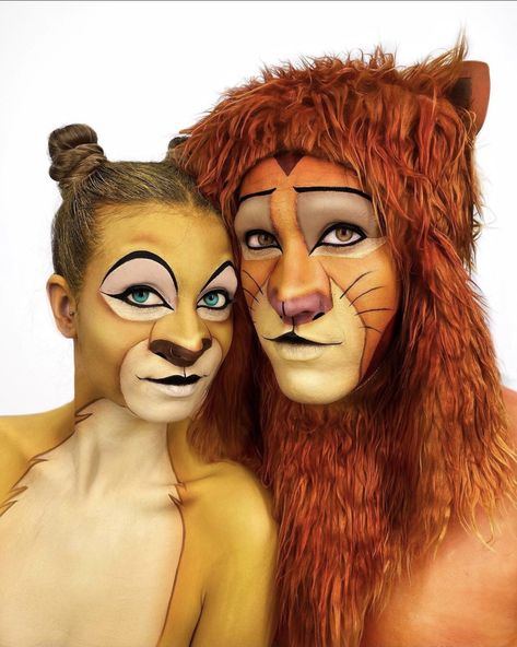 Lion Face Paint, Lion King Play, Lion Makeup, Lion King Costume, Lion King Musical, Lion King Jr, Animal Makeup, Lion Costume, Makeup For Moms