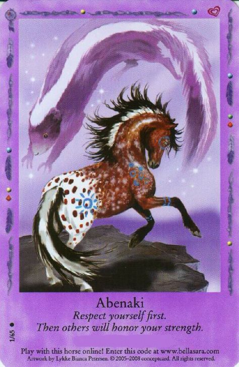 Abenaki horse card Bella Sara, Tail Pattern, Magical Horses, Horse Cards, Angel Oracle Cards, Fantasy Horses, Winter Festival, Blue Circle, Appaloosa