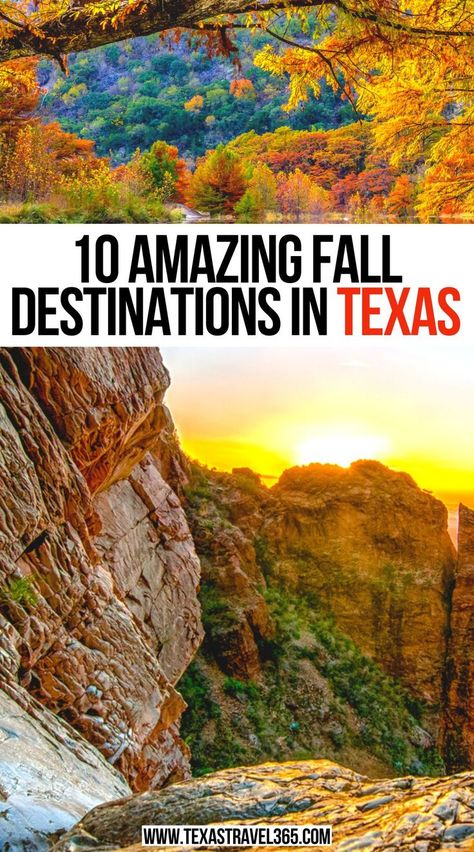 10 Amazing Fall Destinations in Texas Texas Places To Visit, Fall Gardens In Texas, Best Places To Visit In Texas, Places To Travel In Texas, Fall In Texas, Texas In October, Autumn In Texas, Texas Trips Bucket Lists, Texas Weekend Trips