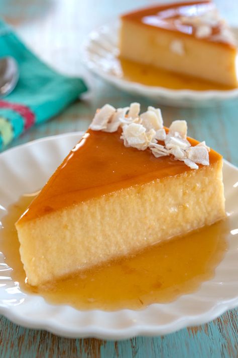 Receta de Puerto Rican Flan de Coco - facil, cremoso y delicioso! Coco Flan Recipe, Coconut Flan Puerto Rican, Coconut Flan Recipe Puerto Rico, Flan Puertorriqueño, Puerto Rico Recipes, Coco Flan, Coconut Flan Recipe, Puerto Rican Flan, Best Flan Recipe