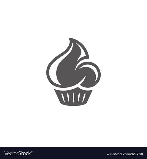 Bakery Vector Illustrations, Cupcake Icon, Graphic Silhouette, Logo Reference, Ice Cream Logo, Cake Icon, Cupcake Vector, Cupcake Logo, Cake Vector