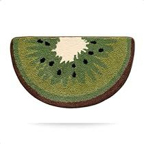 Kiwi Slice, Cartoon Bathroom, Indoor Door Mat, Indoor Door, Indoor Doors, Indoor Door Mats, Needle Punch, Cute Fruit, Shower Mat