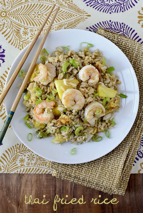 Thai Fried Rice is a unique and delicious take out fake out recipe. Switch up fried rice tonight! | iowagirleats.com #glutenfree Thai Fried Rice, Chicken Fried Rice Easy, Iowa Girl Eats, Asian Dishes, Chopsticks, Rice Recipes, Quick Easy Meals, Fried Rice, Stir Fry