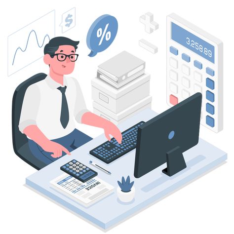 Bolt Characters, Accounting Process, Work Success, Isometric Illustration, Accounting Services, Business Illustration, Grey's Anatomy, Cool Suits, Business Man