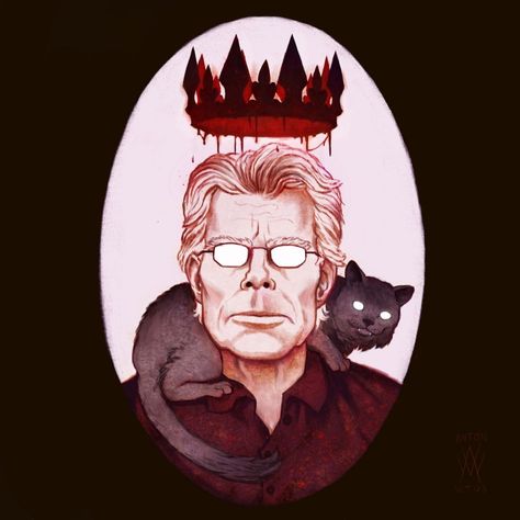 Stephen King Tattoos, King Drawing, Steven King, Stephen King Movies, King Tattoos, The Dark Tower, King Book, Horror Movie Art, King Art