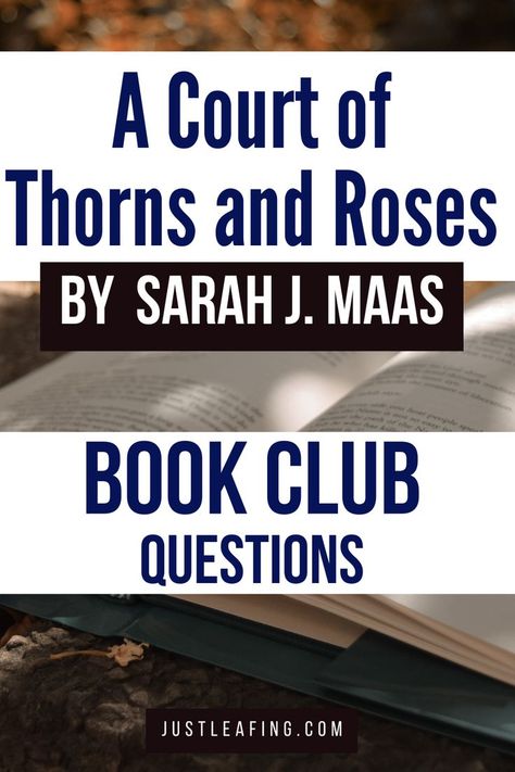 Book Club Parties, Book Club Questions, Roses Book, Book Discussion, The Book Club, Court Of Thorns And Roses, Sarah J Maas Books, Ya Fantasy, Book Sites