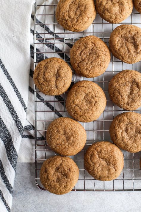 Gingerdoodle Cookies, Gingerbread Truffles, Paleo Gingerbread, Kitchen Cookies, Whole Wheat Cookies, Fit Mitten Kitchen, Healthy Holiday Treats, Ginger Cookie Recipes, Baking List