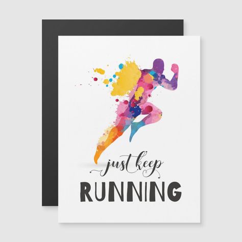 Running Card Ideas, Runner Gifts, Birthday Certificate, Running Motivation Quotes, Farewell Cards, Business Holiday Cards, Birthday Card Craft, Running Gifts, Card Crafting