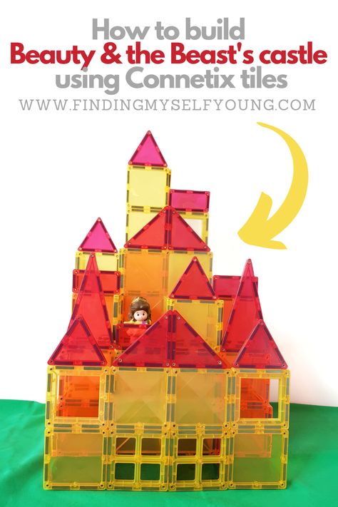 Ever wanted to recreate your favourite Disney castle? Well now you can make replicas using Connetix magnetic tiles. Simply follow the instructions at Finding Myself Young. Magnetic Building Tiles Ideas, Magna Tile Castle, Manga Tiles Ideas, Magnetic Tiles Ideas Easy, Magnet Tiles Building Ideas Easy, Magnatiles Castle, Connetix Ideas, Magnetic Building Toys, Magnet Tiles