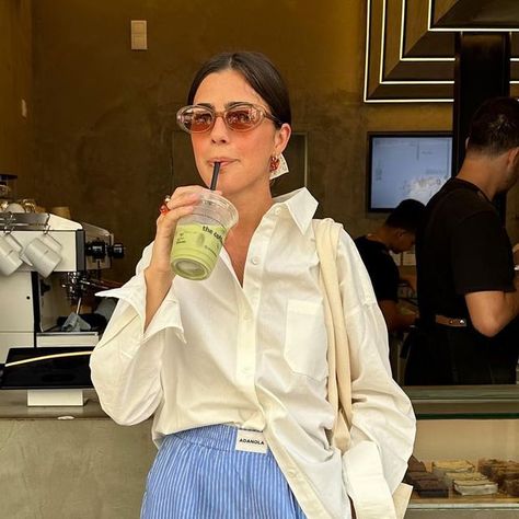 Vicky Montanari on Instagram: "stripes and matcha @adanola 🍵 #a d" Victoria Montanari, Vicky Montanari Outfits, Ss24 Outfits, Picnic Outfit, Capsule Closet, Europe Style, Weekend Outfits, Hello Lover, Summer Capsule