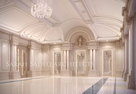 Sarah Sadeq architects Sarah Sadeq, Cabin Rooms, Sarah Sadeq Architects, Themed Restaurant, Classic Restaurant, Luxury Mansion, Ceiling Plan, Entrance Lobby, Conference Hall