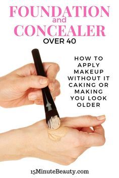 Foundation Over 40, Cakey Makeup, Make Up Diy, Apply Foundation, Foundation Routine, Makeup Over 40, Makeup Tips For Older Women, Apply Makeup, How To Apply Foundation