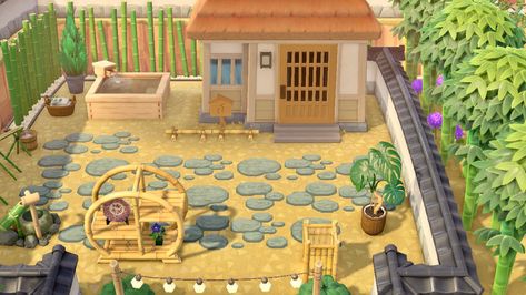 Shino’s yard :) DA-8554-6123-2039 Shino Animal Crossing House Ideas, Shino House Exterior Acnh, Acnh Wolfgang Yard, Shino Acnh Yard, Shino Acnh House, Shino Yard Acnh, Shino House Ideas Acnh, Animal Crossing Shino House, Acnh Shino Yard