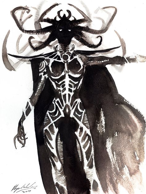 Hela Odinsdottir, Marvel Hela, Marvel Fan Art, Bd Comics, Marvel Fan, Avengers Assemble, Dnd Characters, Marvel Art, Comic Character