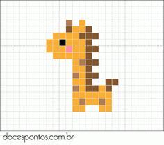 Graphghan Patterns, Easy Perler Bead Patterns, Tiny Cross Stitch, Easy Pixel Art, Hama Beads Design, Pixel Drawing, Graph Paper Art, Pix Art, Pola Kristik