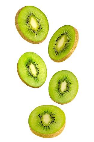 Flying kiwi. Floating kiwi fruits isolated on white background with clipping path as package design element and advertising. Full depth of field. stock image Abzar Edit, Watercolor Pattern Background, Kiwi Design, Green Dessert, Juice Splash, Fruit Fly, Element Design, Fruit Flies, Food Poster Design