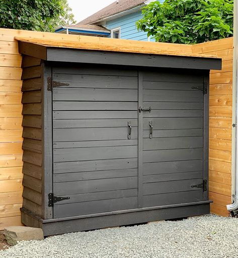 Bluestone Backyard: Build Yourself a Little Storage Shed! | Daniel Kanter Lean To Shed Against Fence, Creative Outdoor Storage Ideas, Light Weight Shed Door, Shed Side Of House, Lean To Shed Against House, Shed Siding, Fence Storage, Daniel Kanter, Small Outdoor Storage