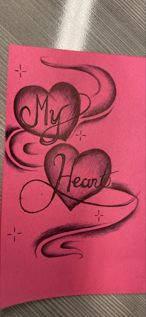 Mi Amor Drawing, Drawings For Dad, Drawing Heart Love, Chicano Drawings Love, Old School Love Drawings, Chicano Love Art Drawings, Old School Love Letters, Love Letter Drawing Ideas, Letter Drawings