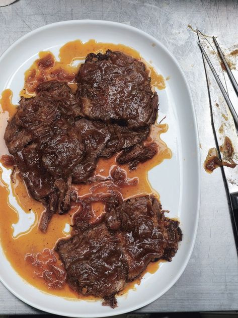 Beer-Braised Beef and Onions Recipe | Epicurious Beer Roast, Beef And Onions, Beer Braised Beef, February Recipes, Braised Lamb Shanks, Cooking With Beer, Beef Roast, Beef Chuck Roast, Braised Beef